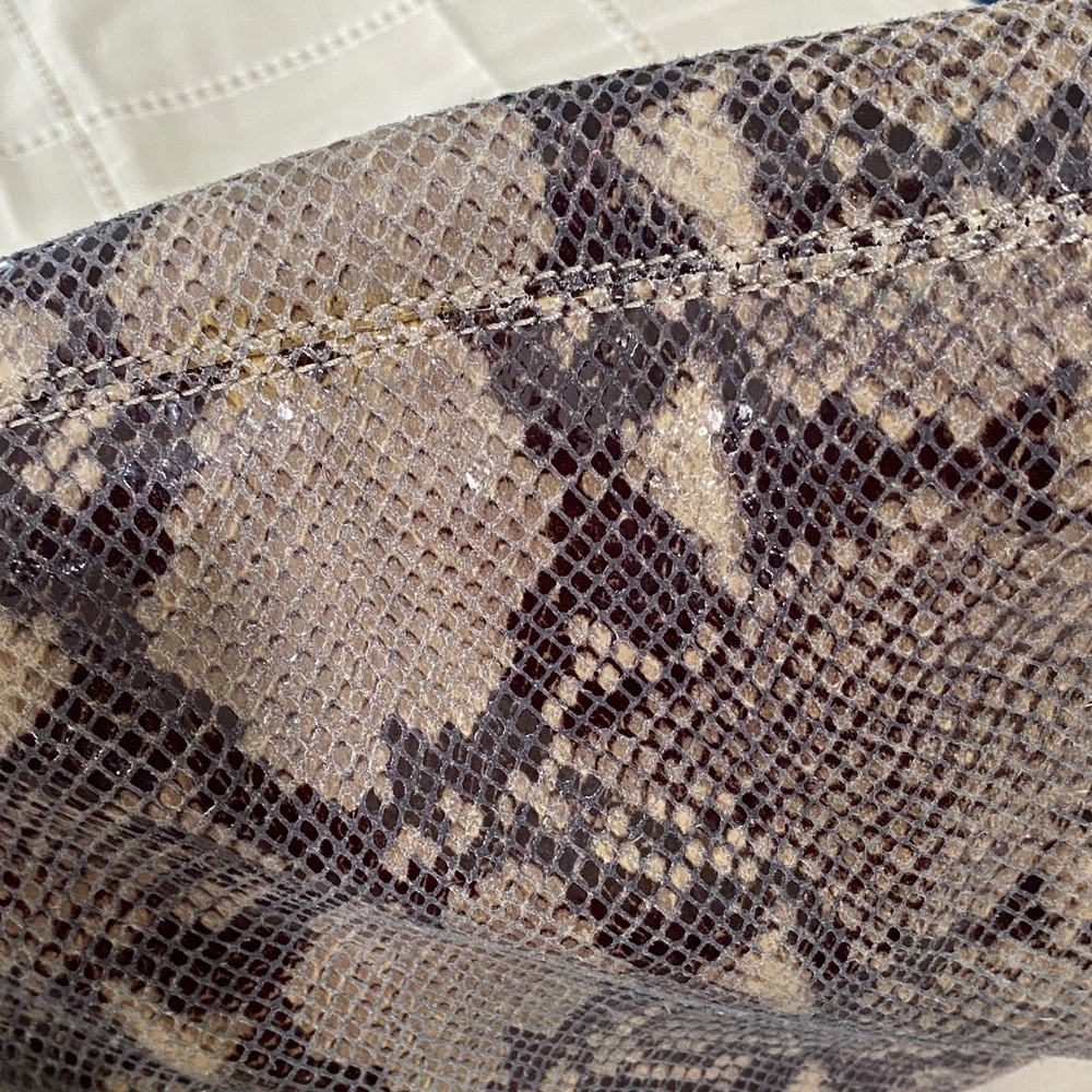 MICHAEL Michael Kors Brown Snakeskin-Print Satchel - Picture 16 of 16